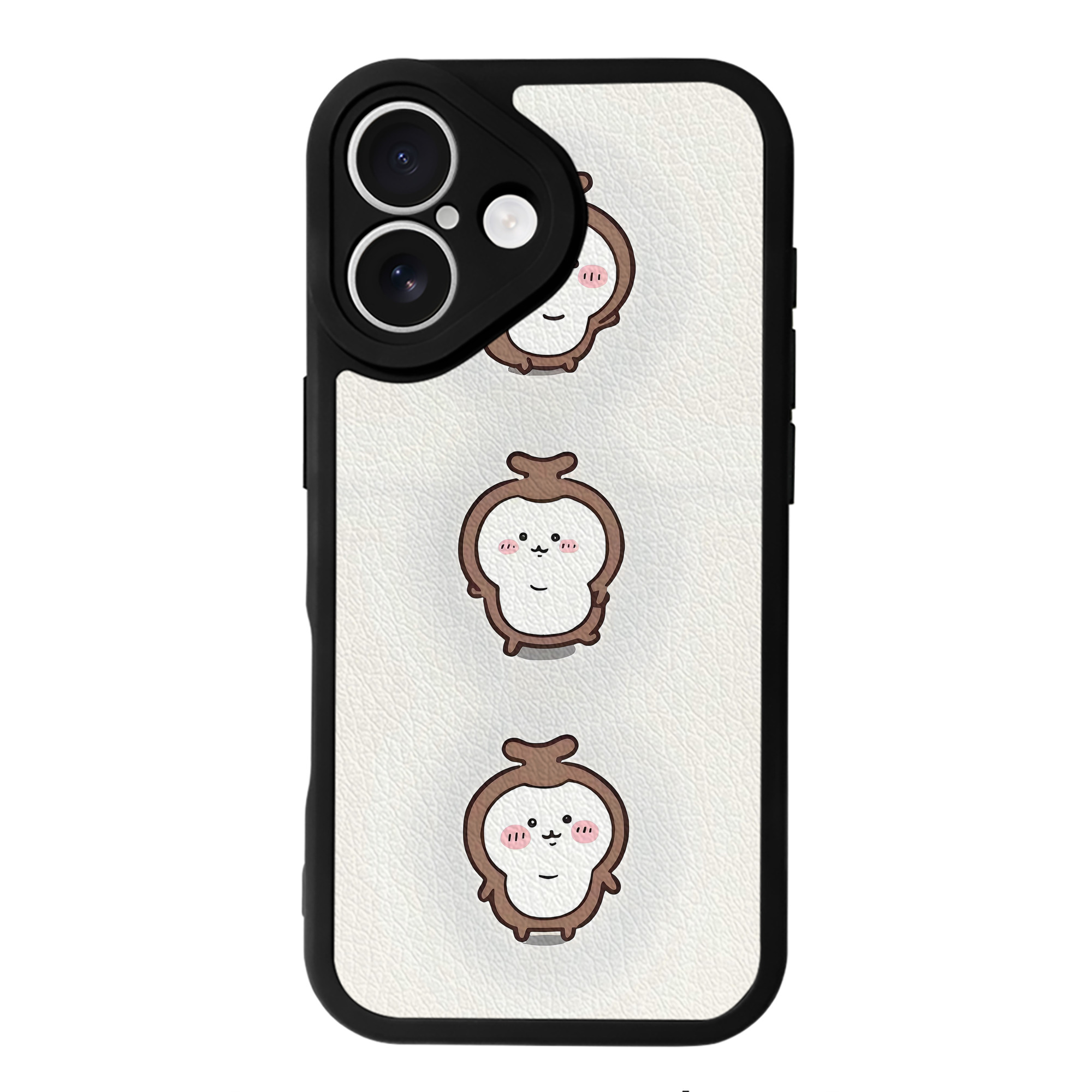 （画像用） ちいかわ Chii-kawa 【iPhone 16シリーズ対応】シリコンスマホケース（レザー調） 材質：シリコン